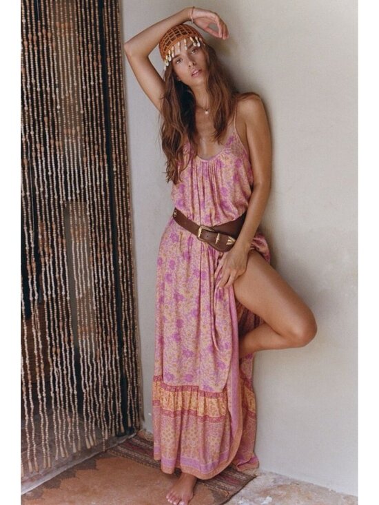 Spell Dresses & Skirts - SPELL Village Strappy Maxi Dress in Sunrise